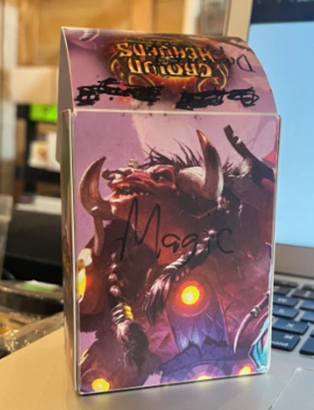 World of Warcraft Trading Card Game card collection + deck box